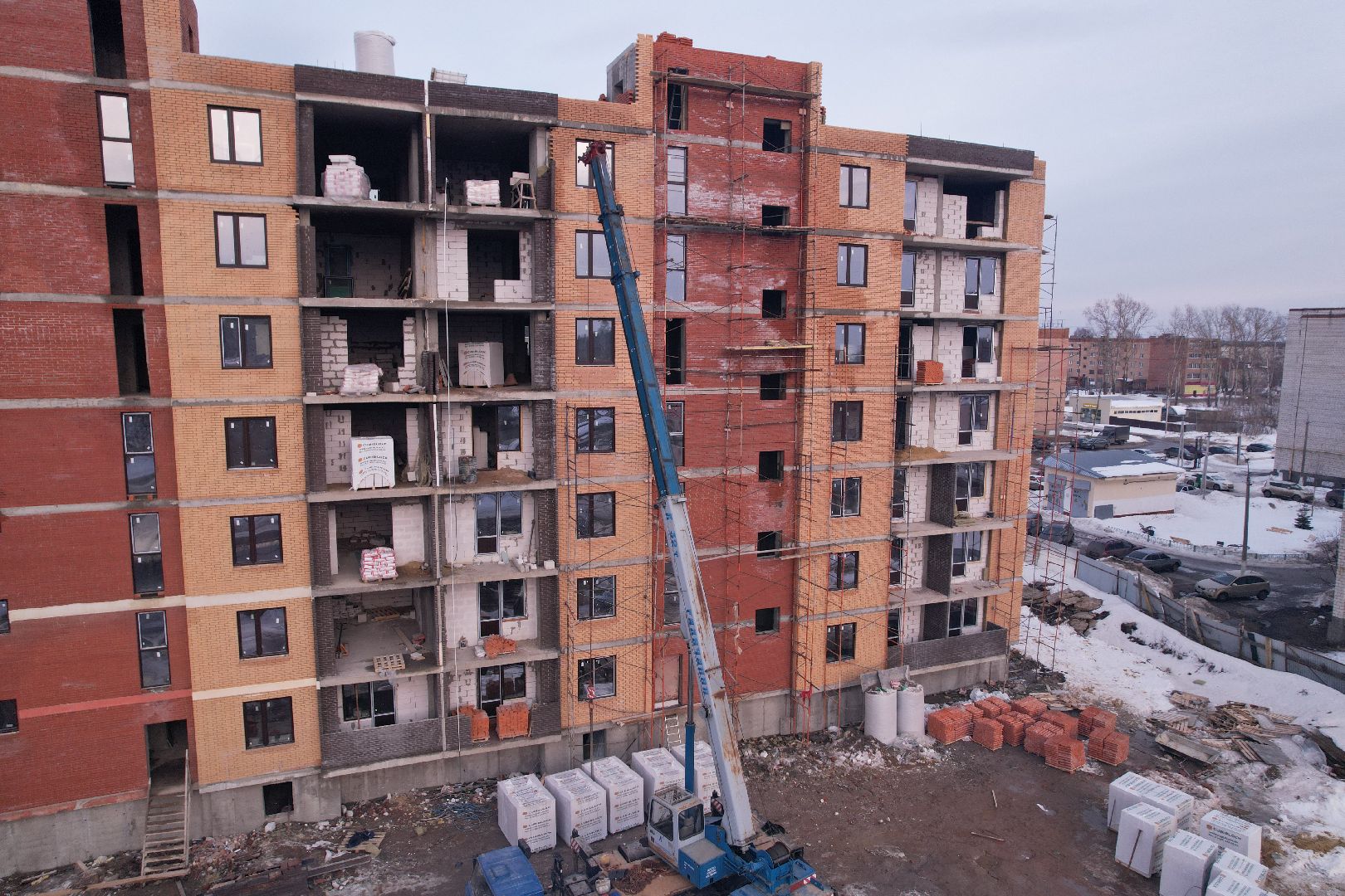 видео с коптера, шатура, дом,