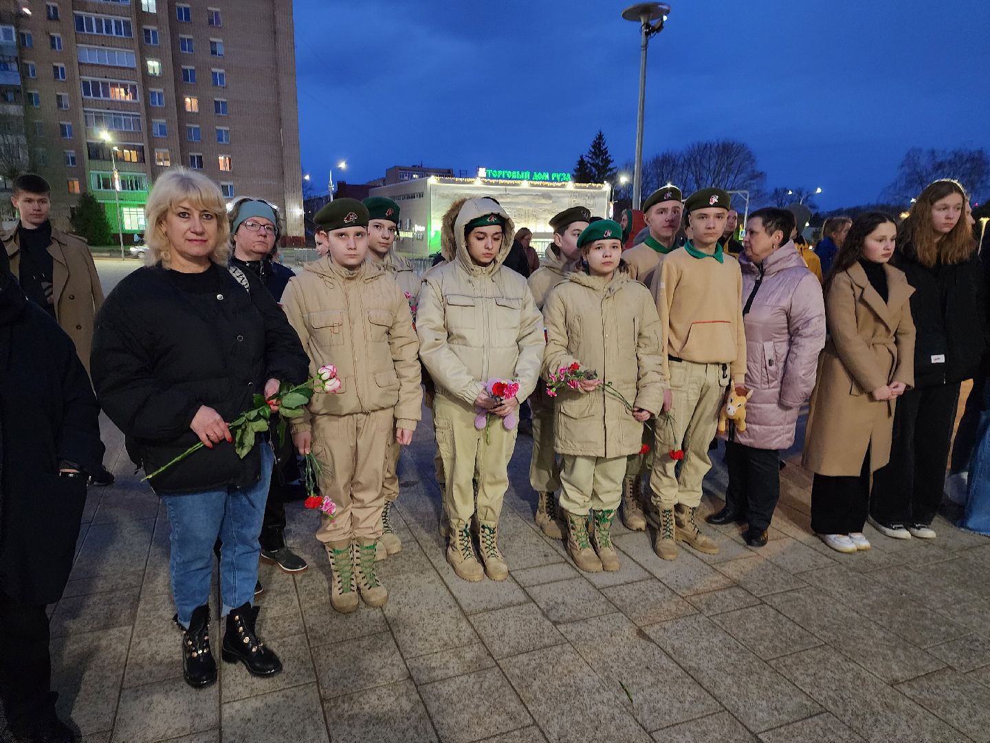 теракт, теракт в крокус сити холле, журавли, акция журавли, память о погибших, память погибших, руза скорбит, Руза,