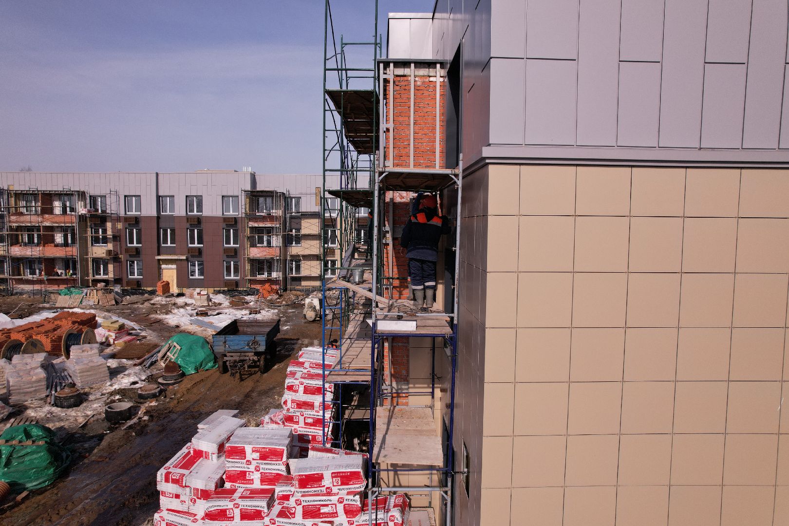 видео с коптера, дом, шатура,