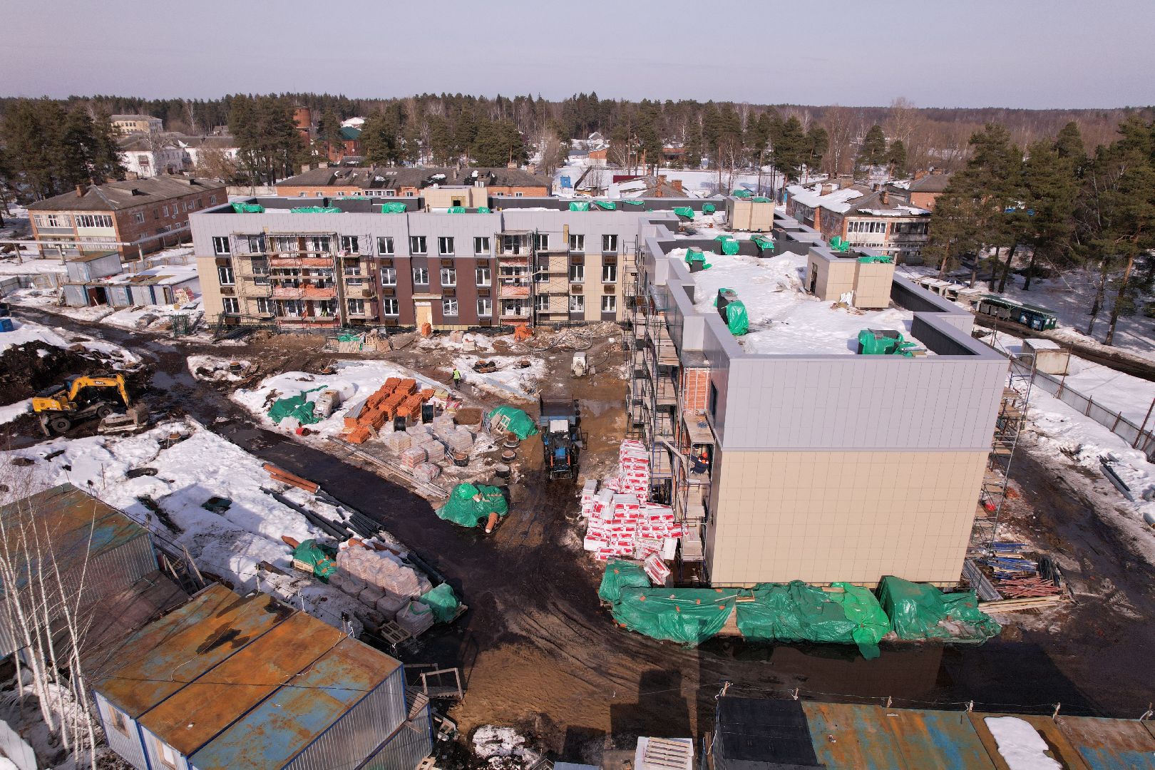 видео с коптера, дом, шатура,