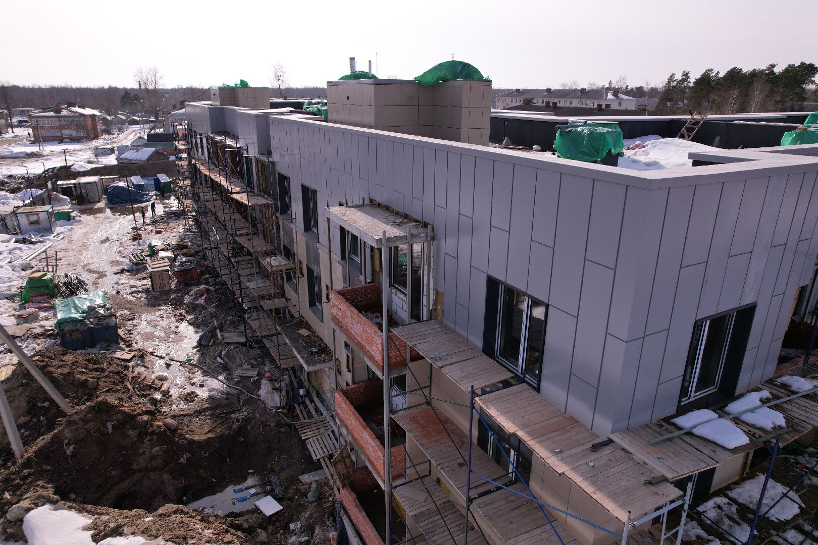 видео с коптера, дом, шатура,