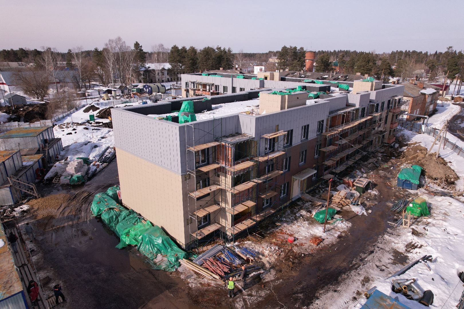 видео с коптера, дом, шатура,