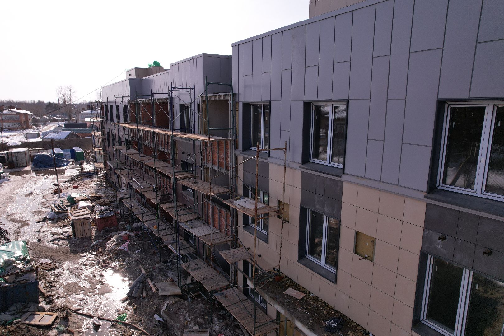 видео с коптера, дом, шатура,