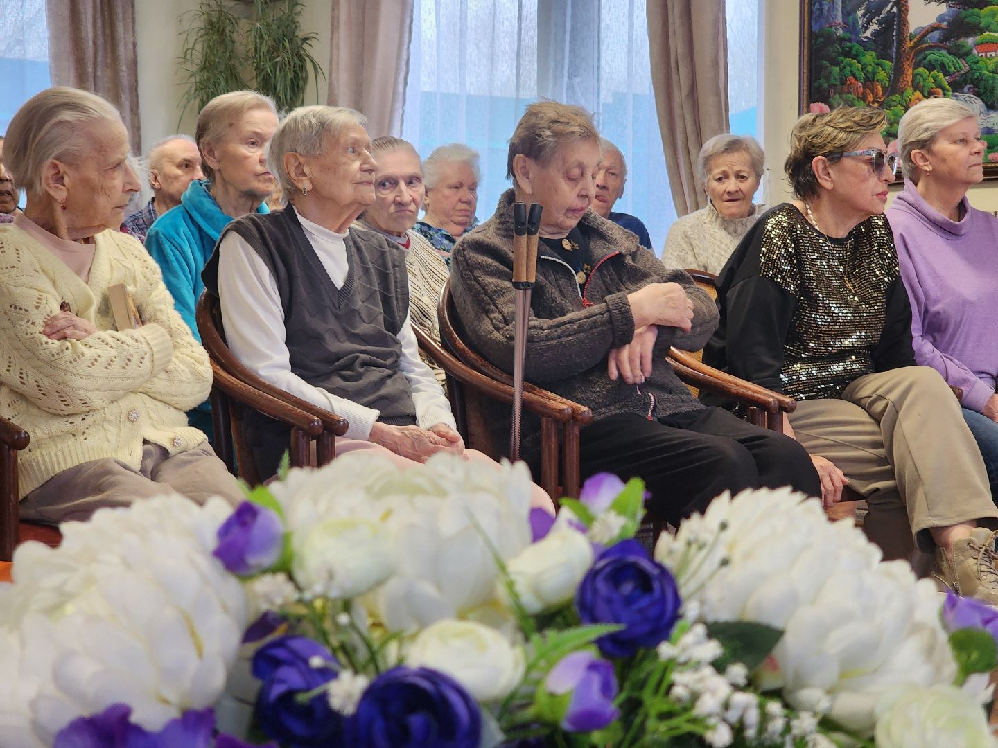 Творческий вечер, пансионат, пенсионеры, руза, рузский городской округ, Лариса Лужина, актриса,