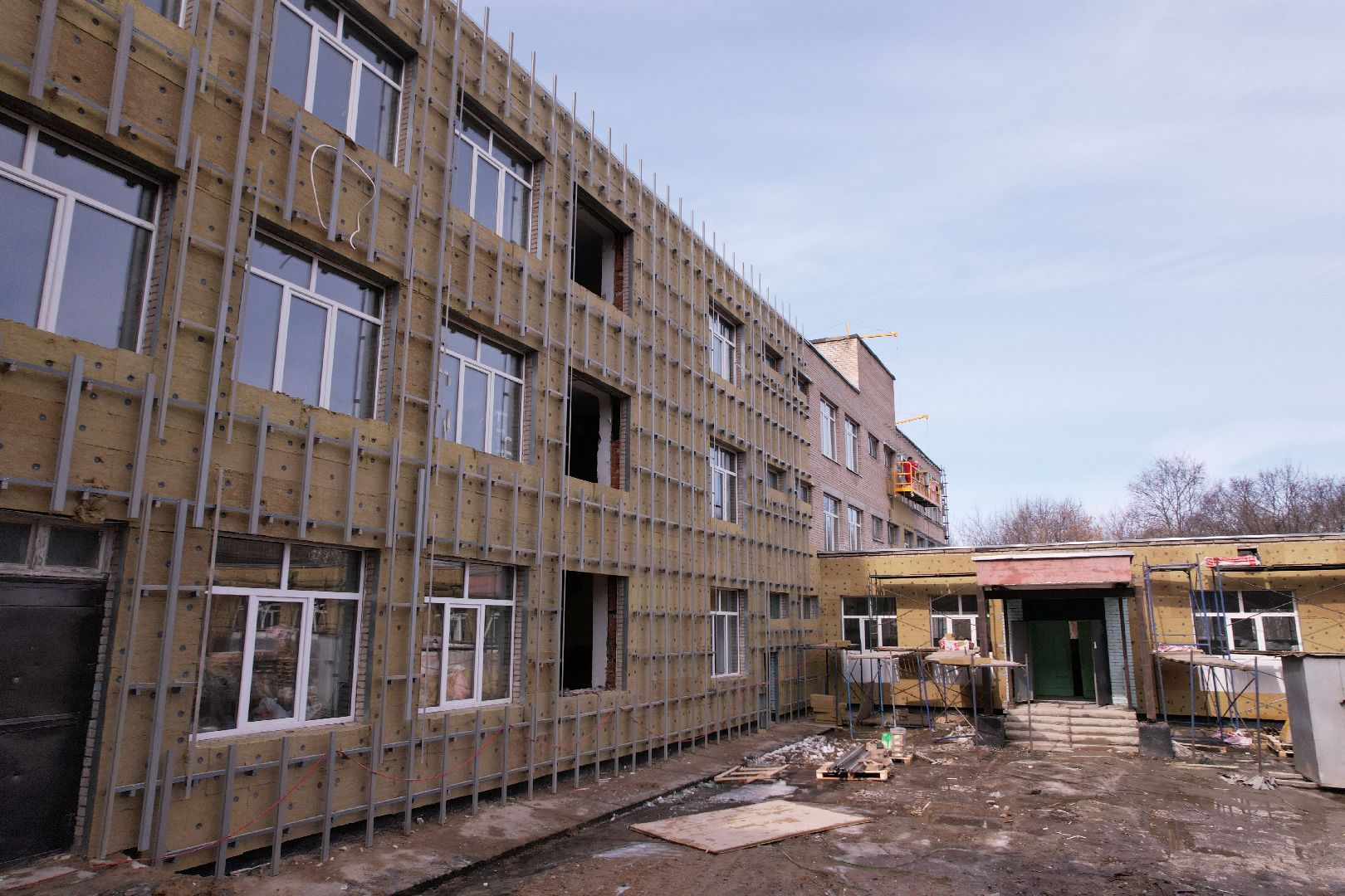 видео с коптера, школа, щёлково,