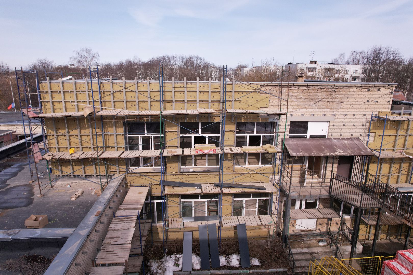 видео с коптера, школа, щёлково,