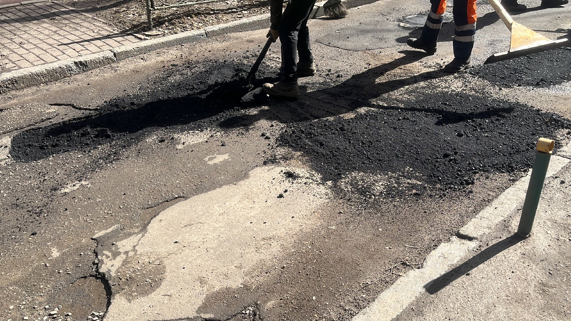 ремонт дорог, ремонт дороги, ямочный ремонт,