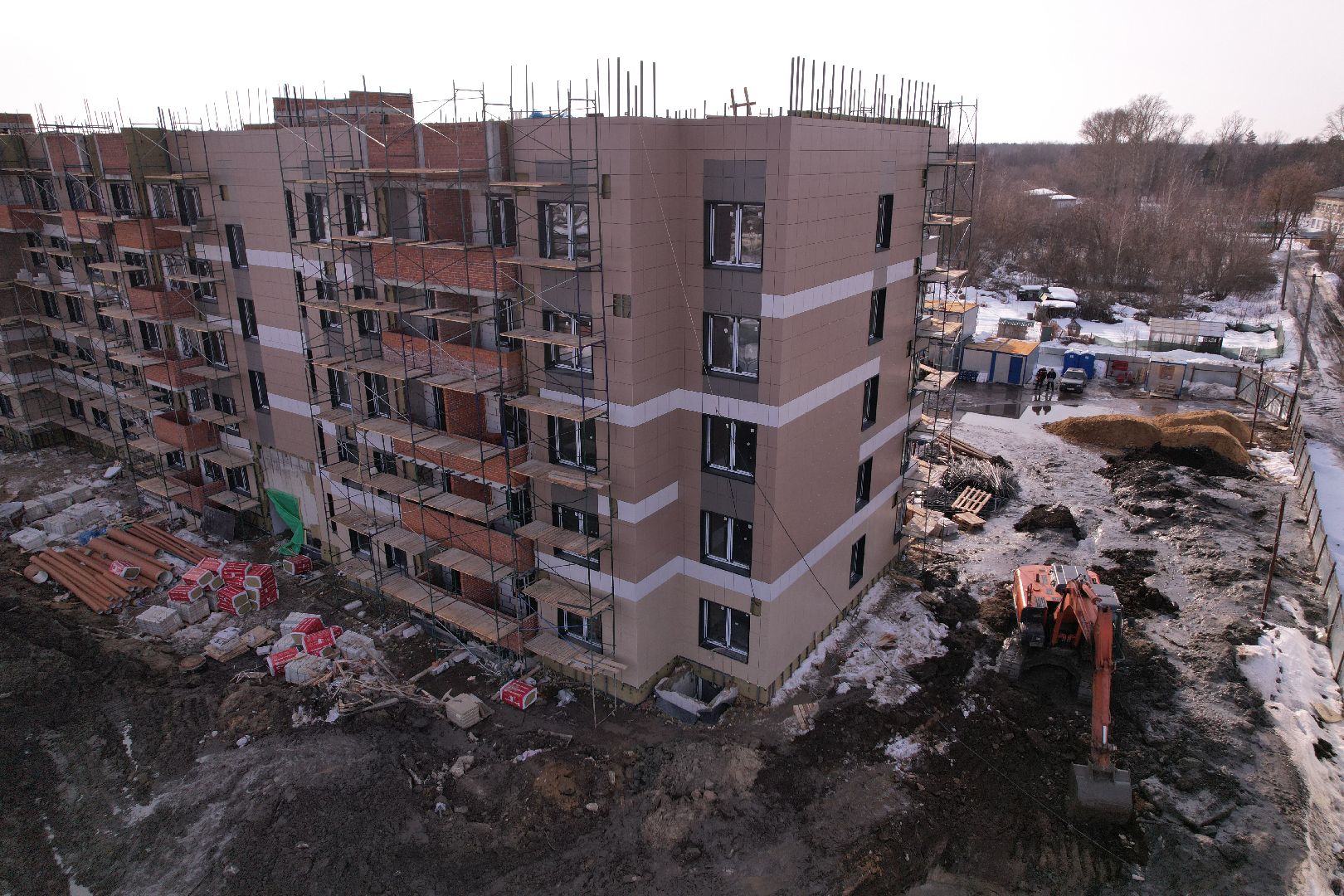 видео с коптера, шатура, расселение аварийного жилья, строительство,