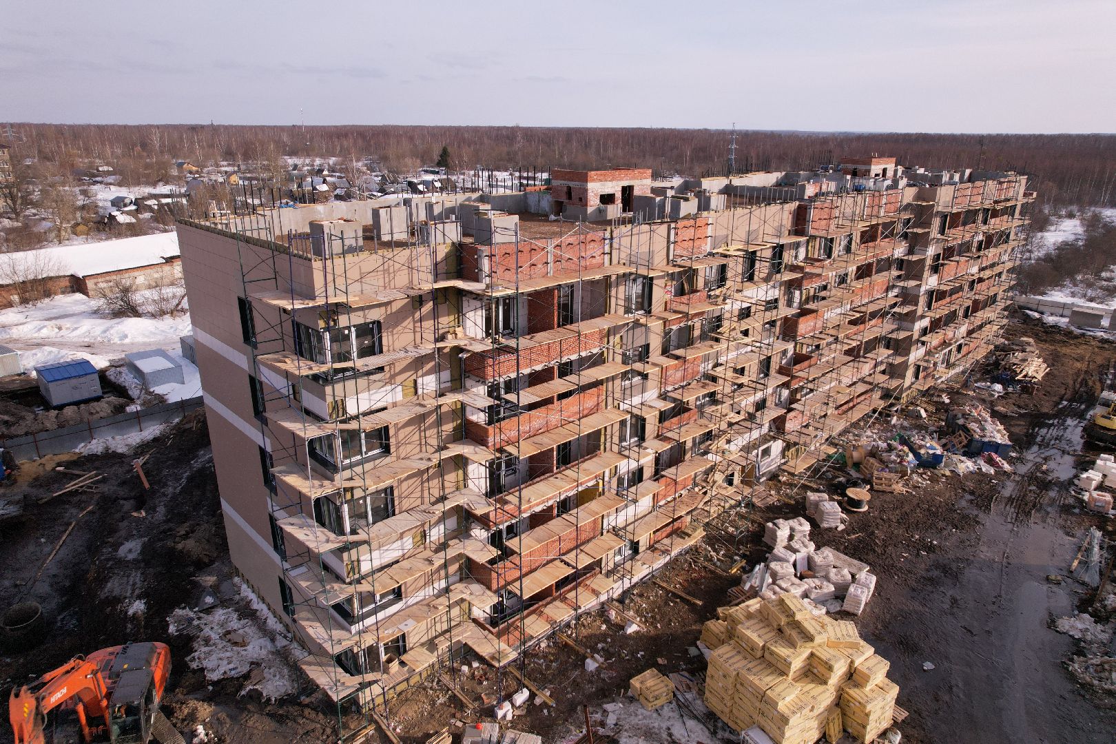 видео с коптера, шатура, расселение аварийного жилья, строительство,