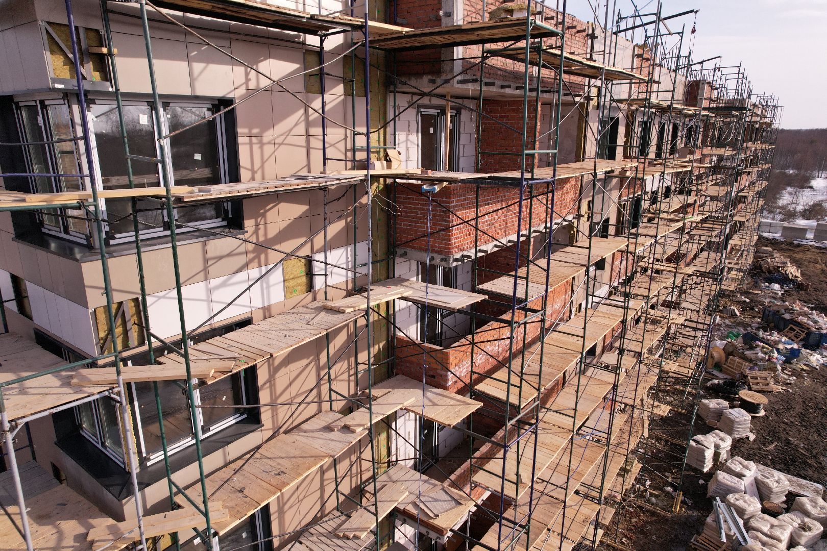 видео с коптера, шатура, расселение аварийного жилья, строительство,