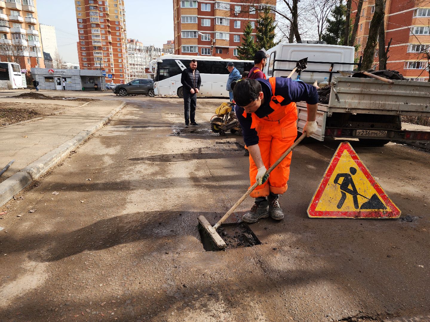 ямочный ремонт, дорога, Ямы,