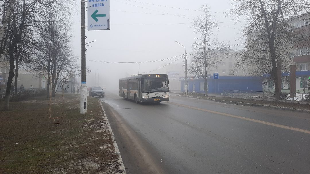 Шатура, туман, изморозь, погода, плохая видимость