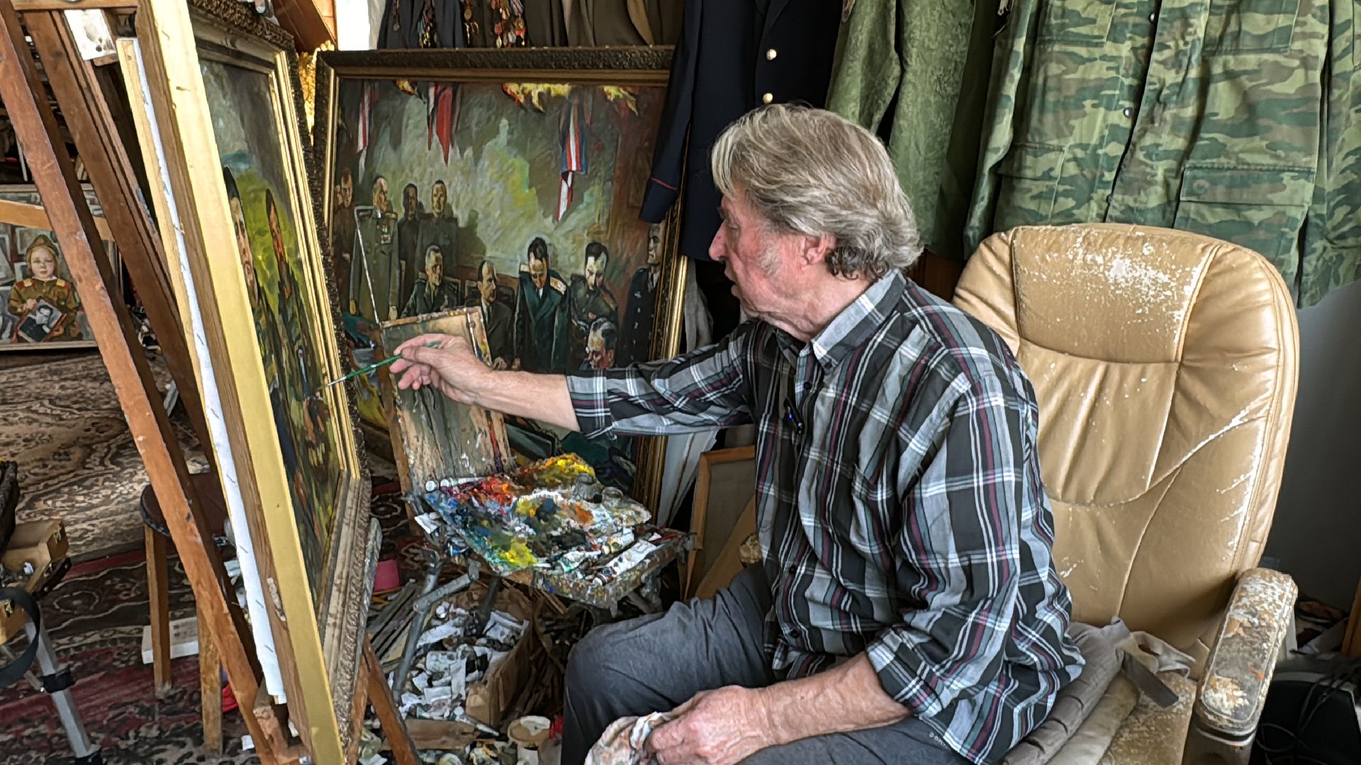 Одинцово, Луганск, Выставка картин, Военная тема,