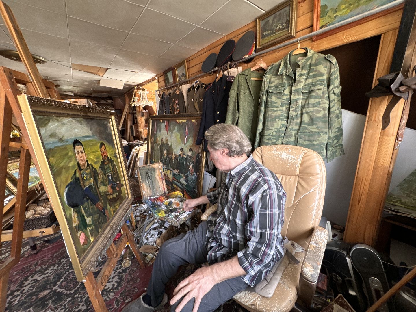 Одинцово, Луганск, Выставка картин, Военная тема,