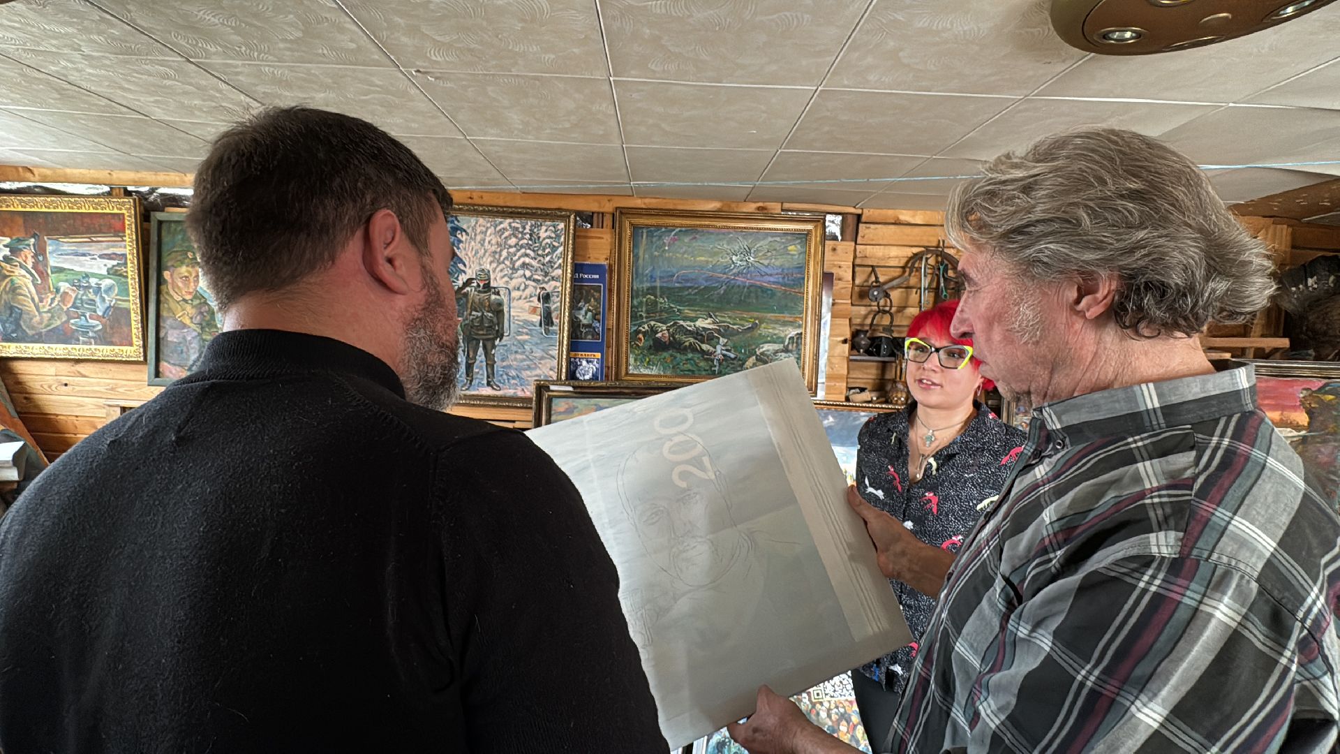 Одинцово, Луганск, Выставка картин, Военная тема,