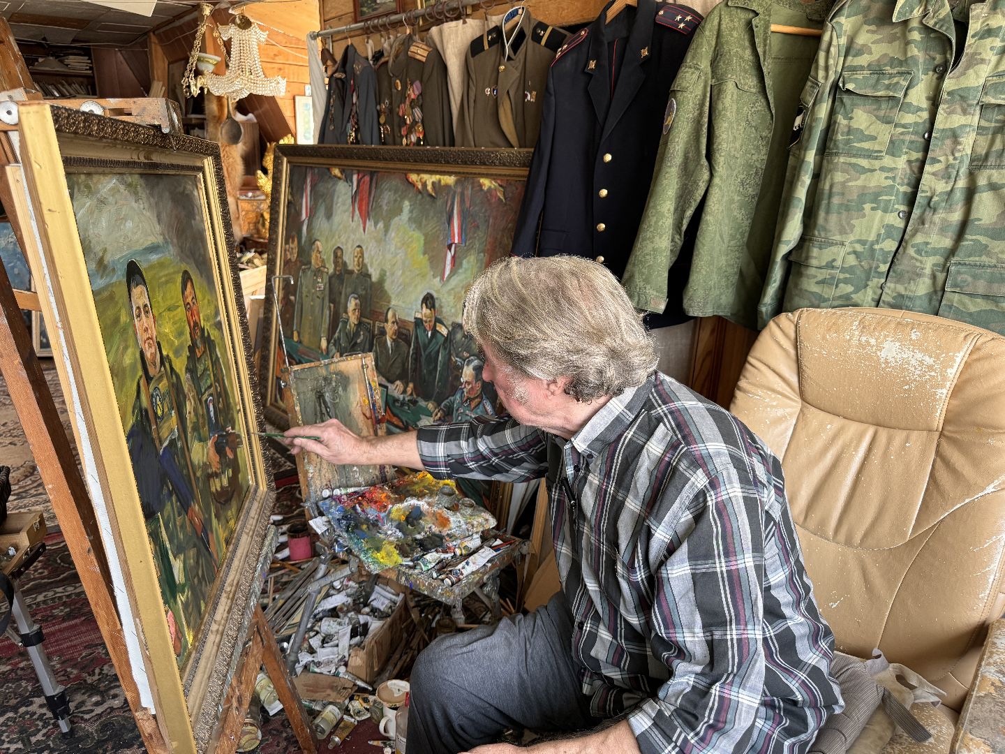 Одинцово, Луганск, Выставка картин, Военная тема,