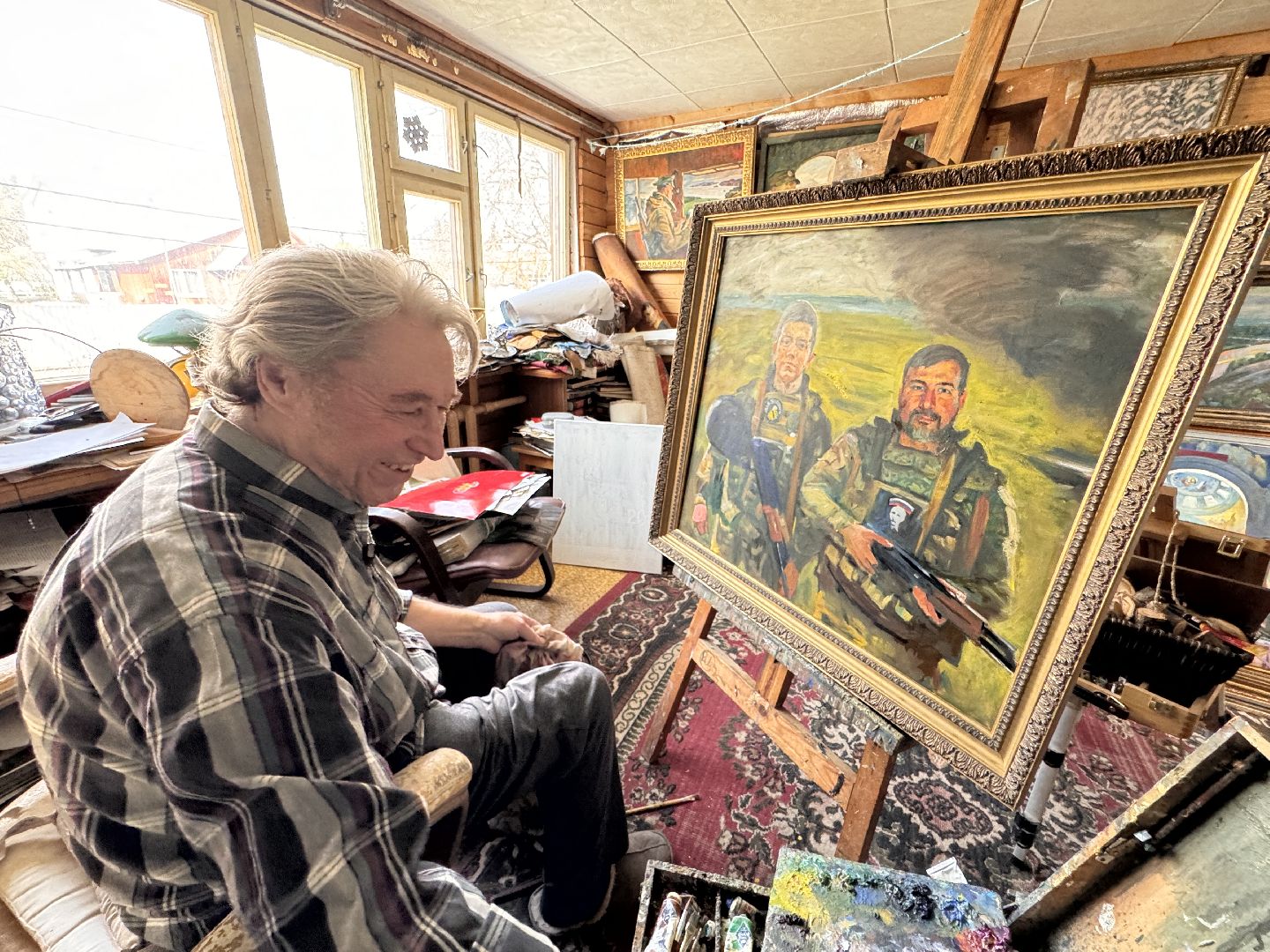 Одинцово, Луганск, Выставка картин, Военная тема,