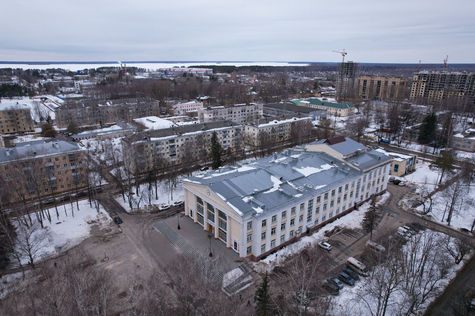 видео с коптера, дк, дубна,