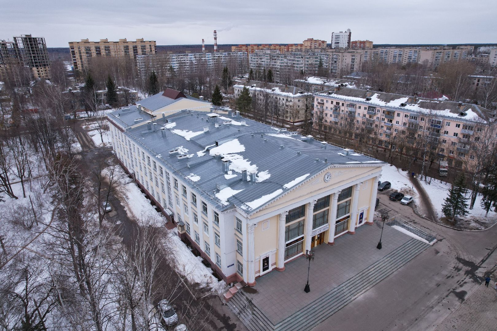 видео с коптера, дк, дубна,