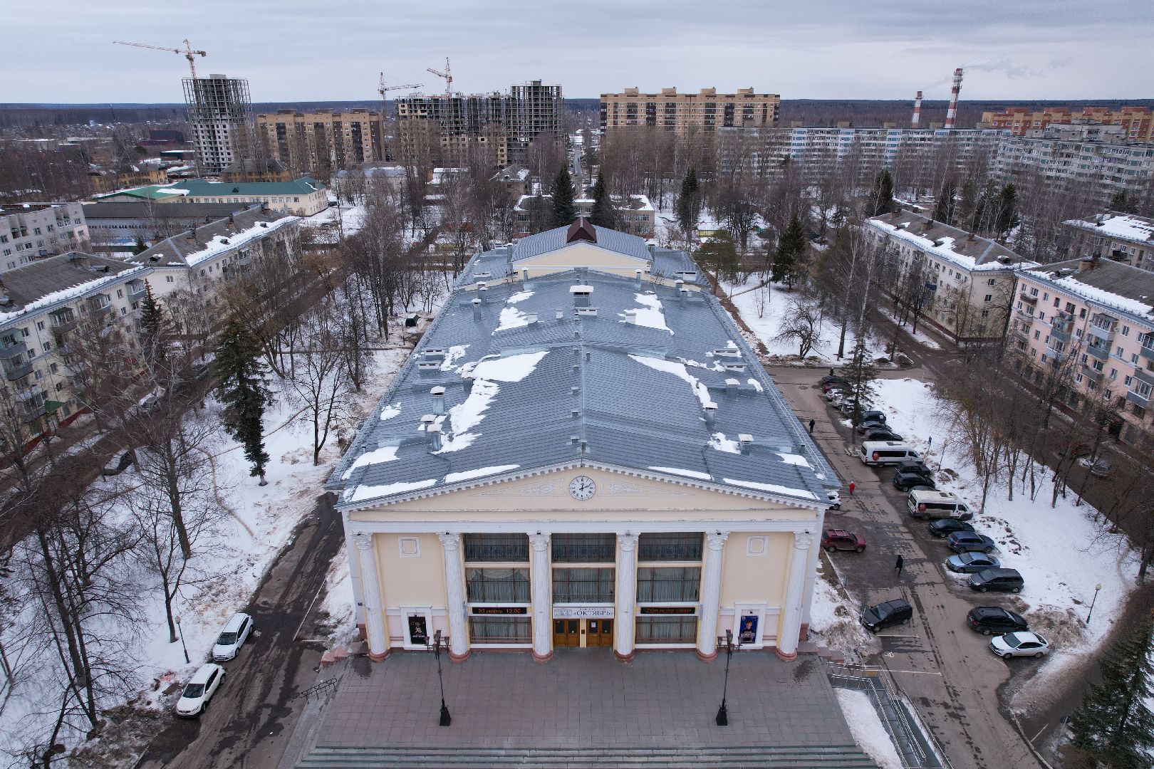 видео с коптера, дк, дубна,