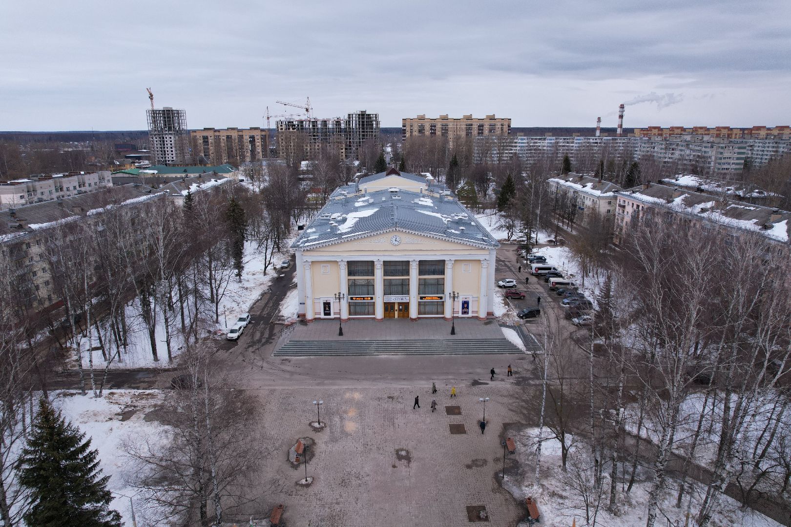 видео с коптера, дк, дубна,