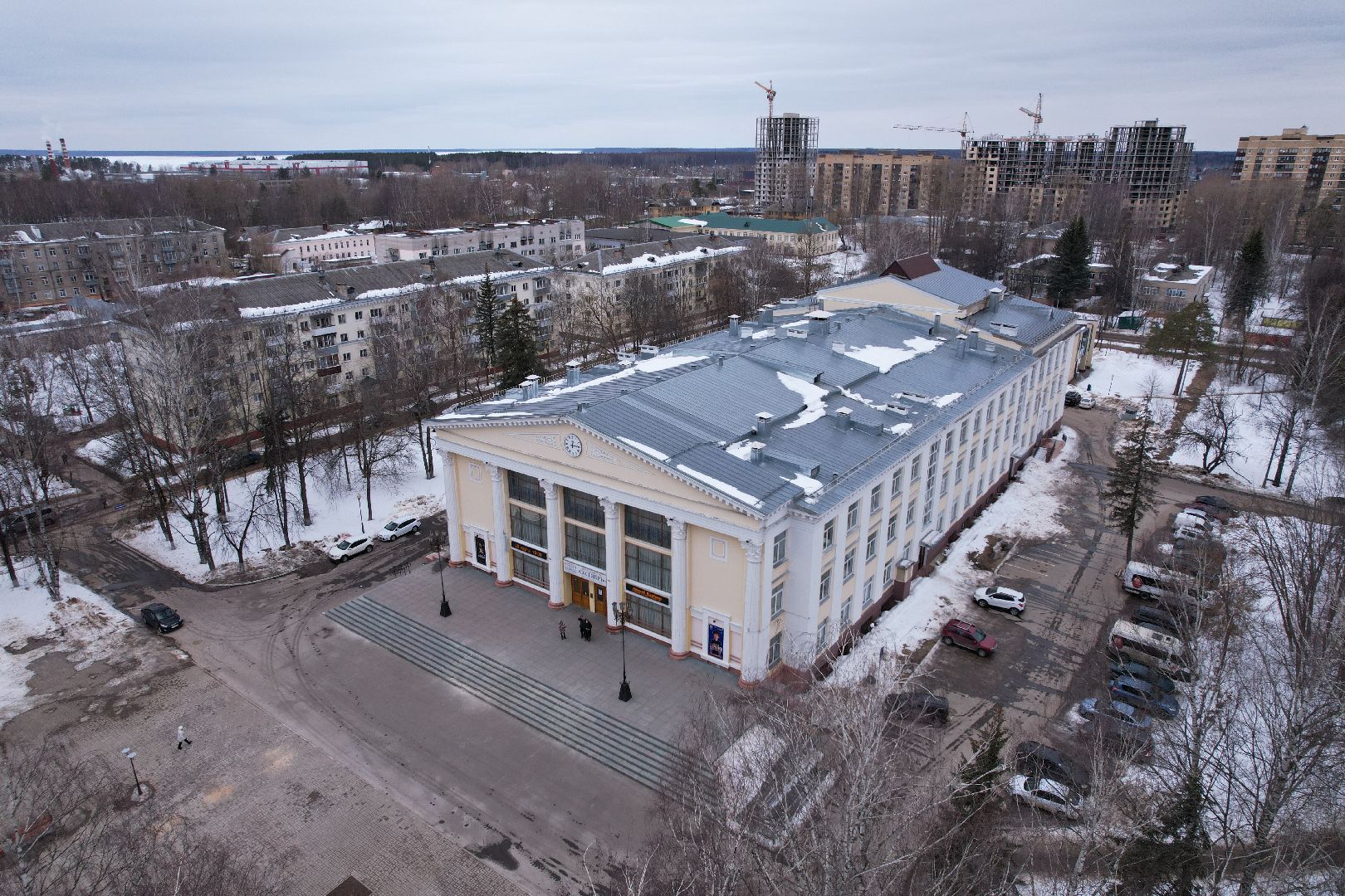 видео с коптера, дк, дубна,