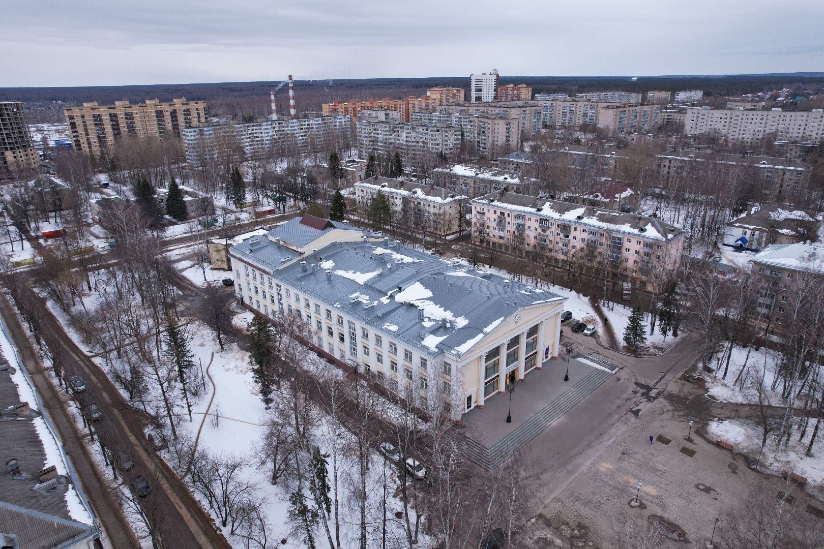 видео с коптера, дк, дубна,