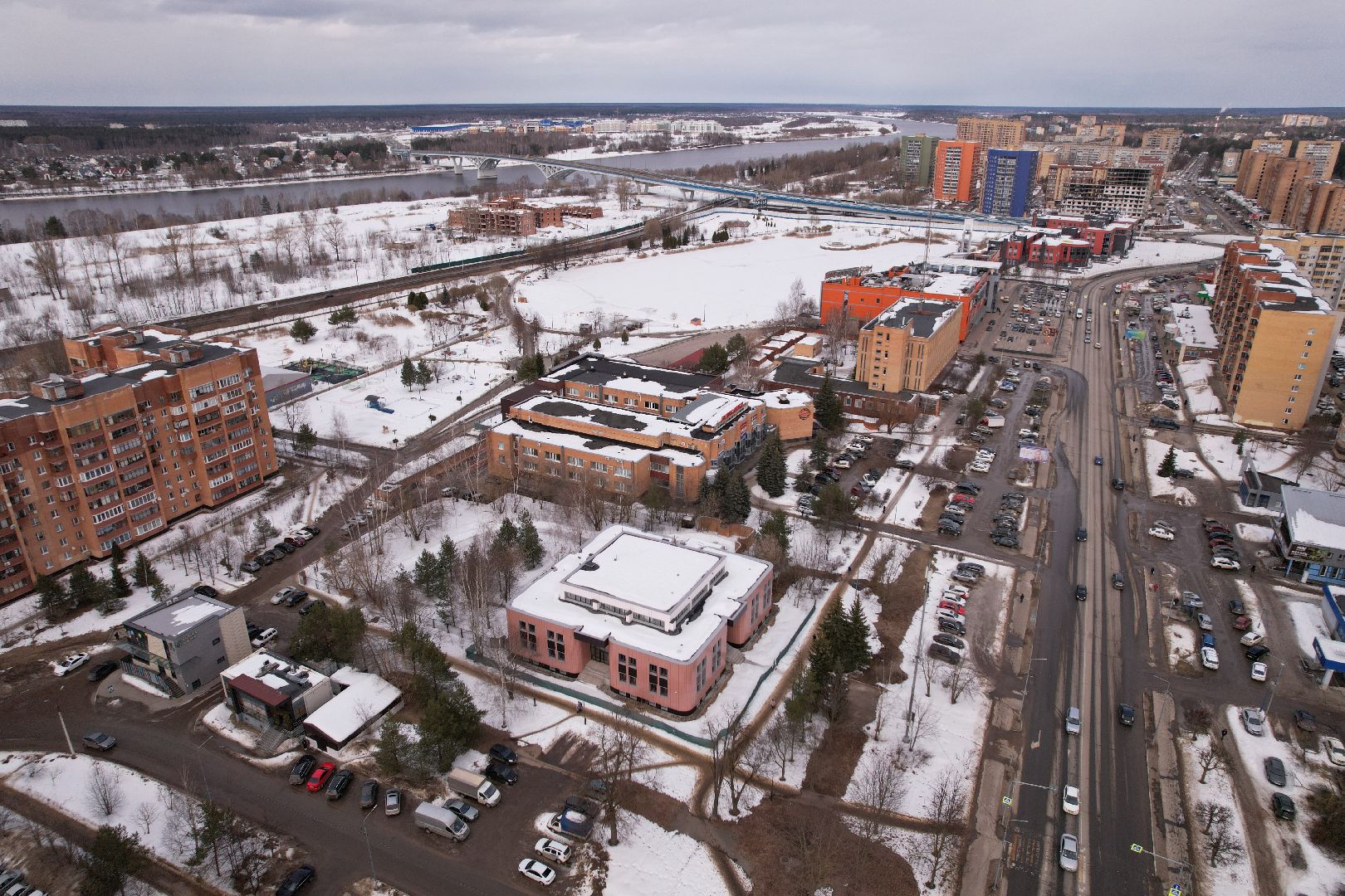 видео с коптера, суд, дубна,