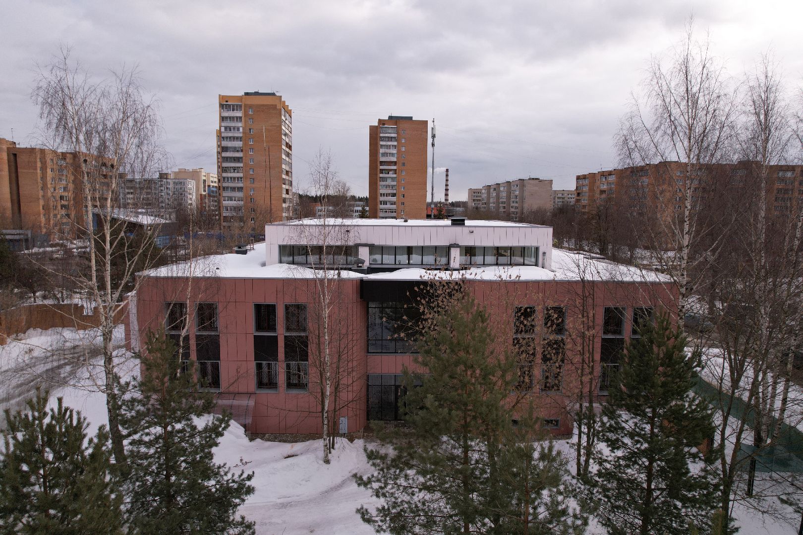 видео с коптера, суд, дубна,