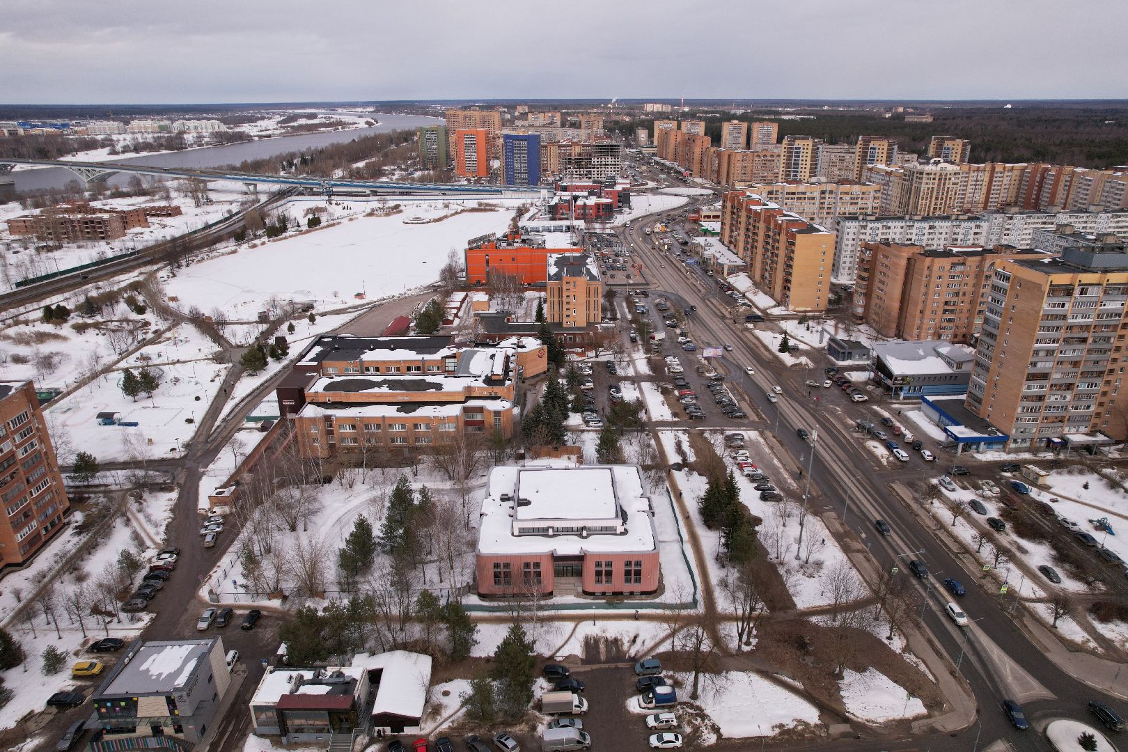 видео с коптера, суд, дубна,