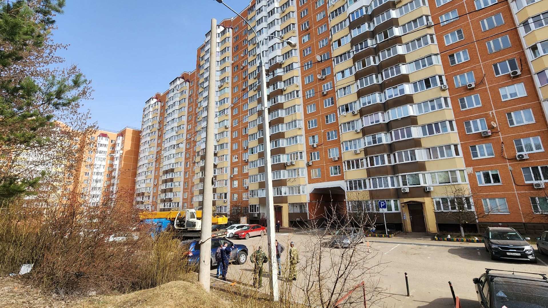 благоуйстройство, Домодедово, Подмосковье, Опора ЛЭП, демонтажные работы,