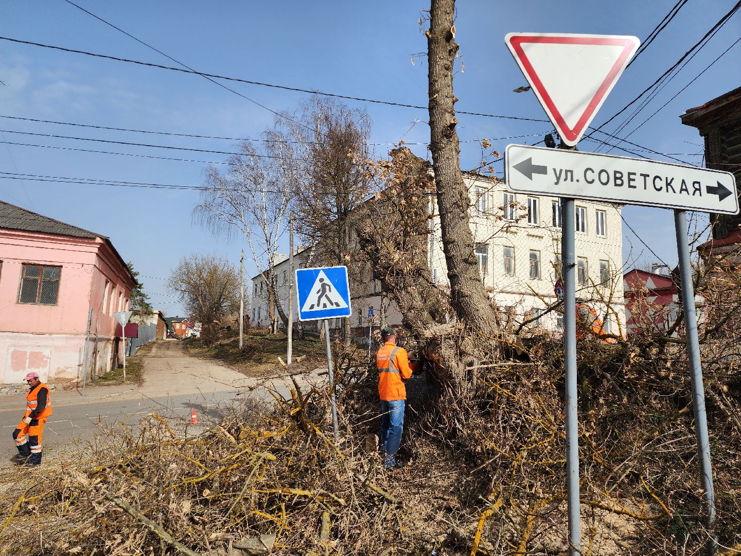 серпухов, подмосковье, улица советская, опиловка, благоустройство,