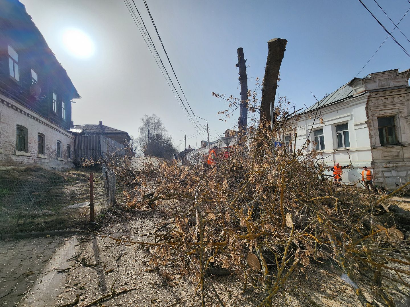серпухов, подмосковье, улица советская, опиловка, благоустройство,