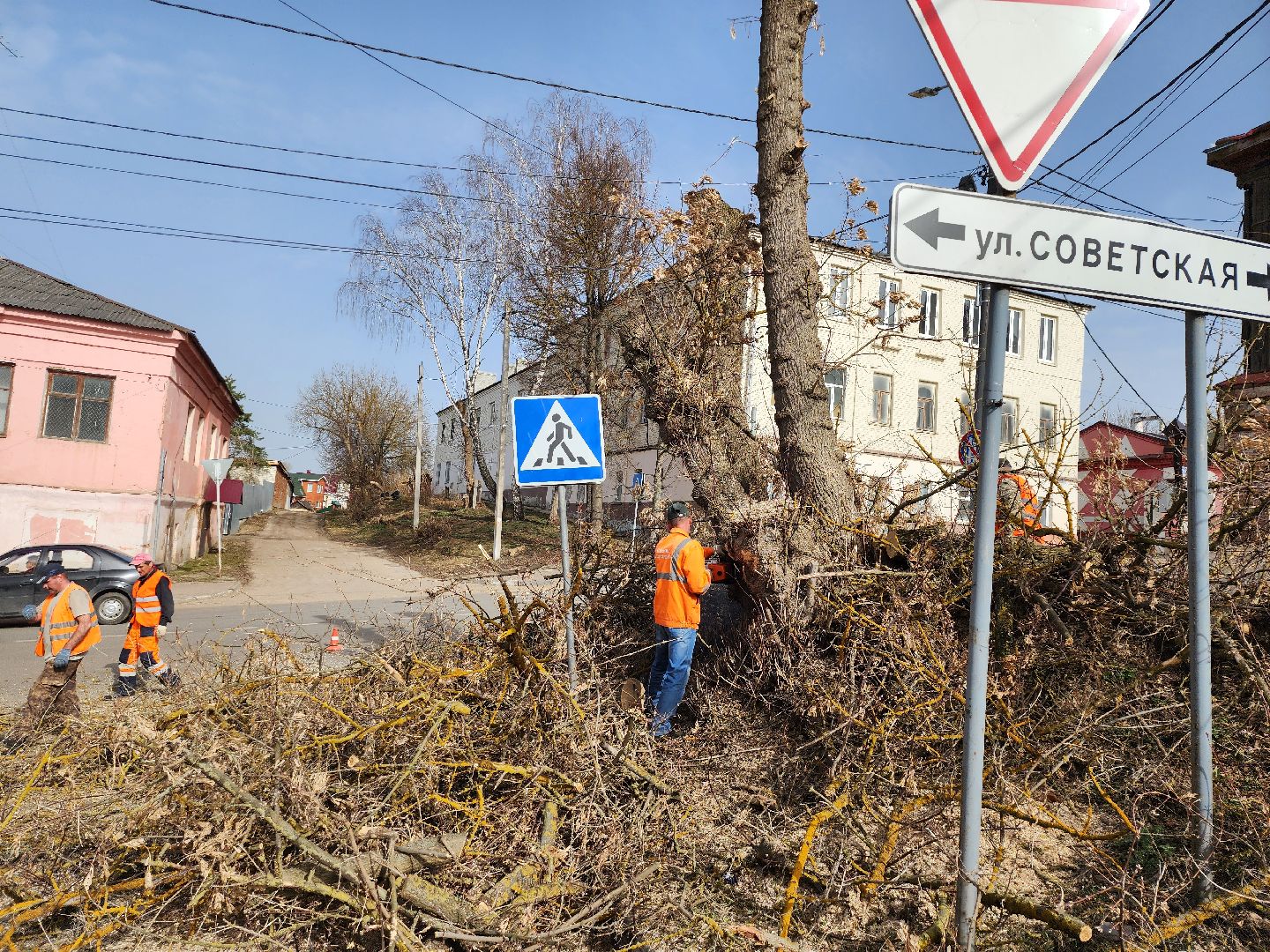 серпухов, подмосковье, улица советская, опиловка, благоустройство,