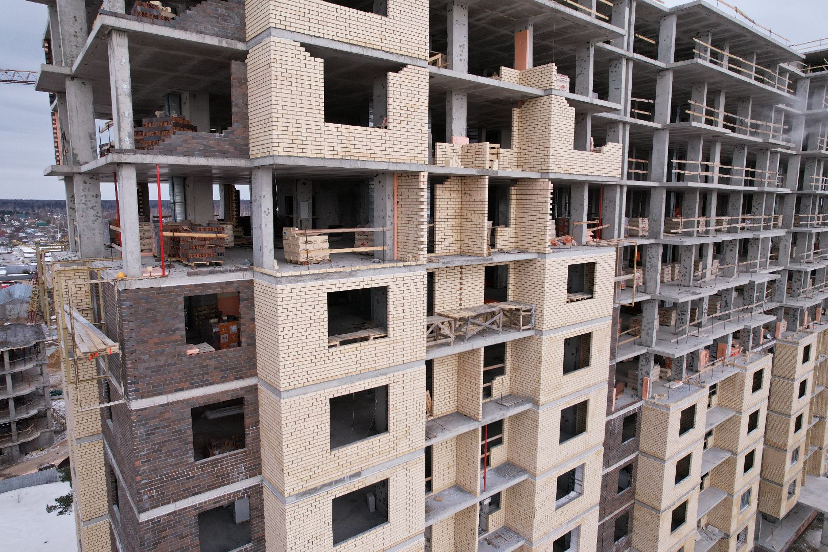 видео с коптера, дом, дубна,