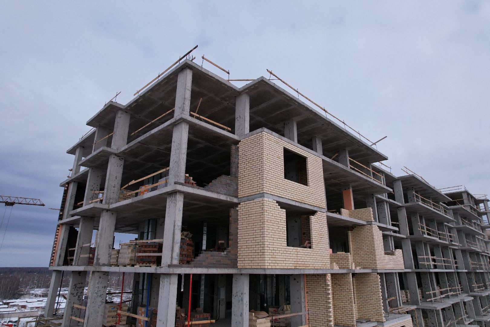 видео с коптера, дом, дубна,