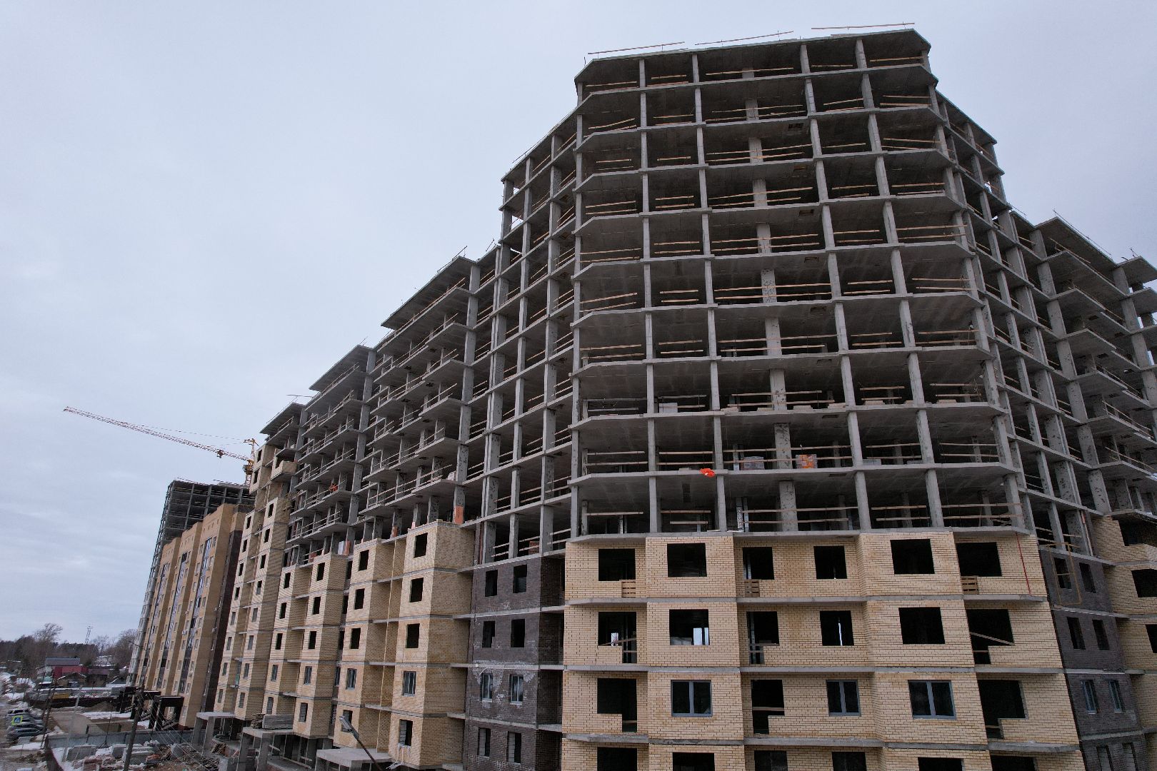 видео с коптера, дом, дубна,