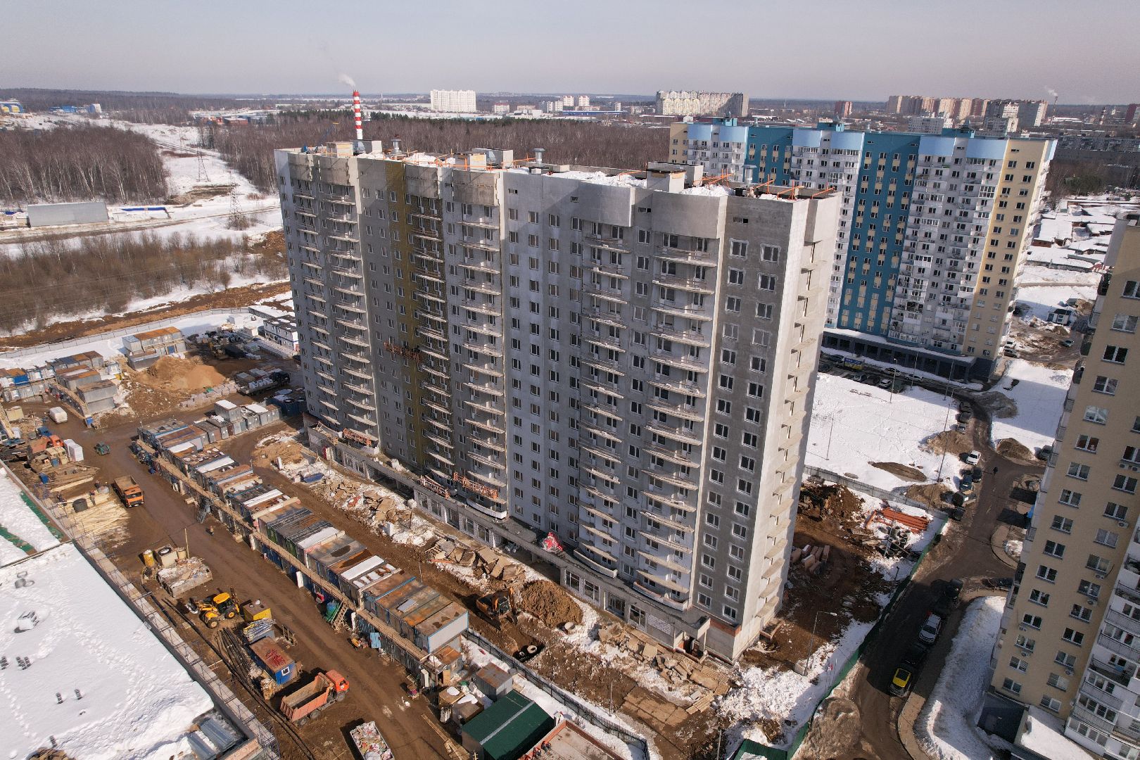 видео с коптера, дом, строительство, жилье,