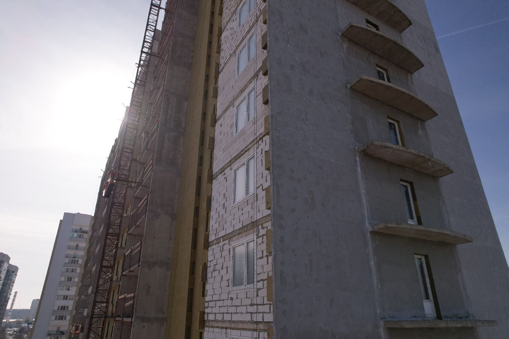 видео с коптера, дом, строительство, жилье,