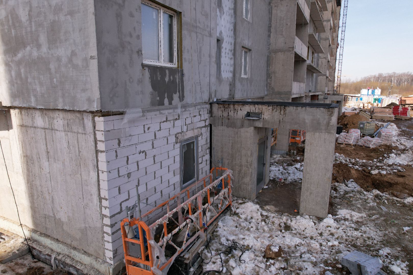 видео с коптера, дом, строительство, жилье,