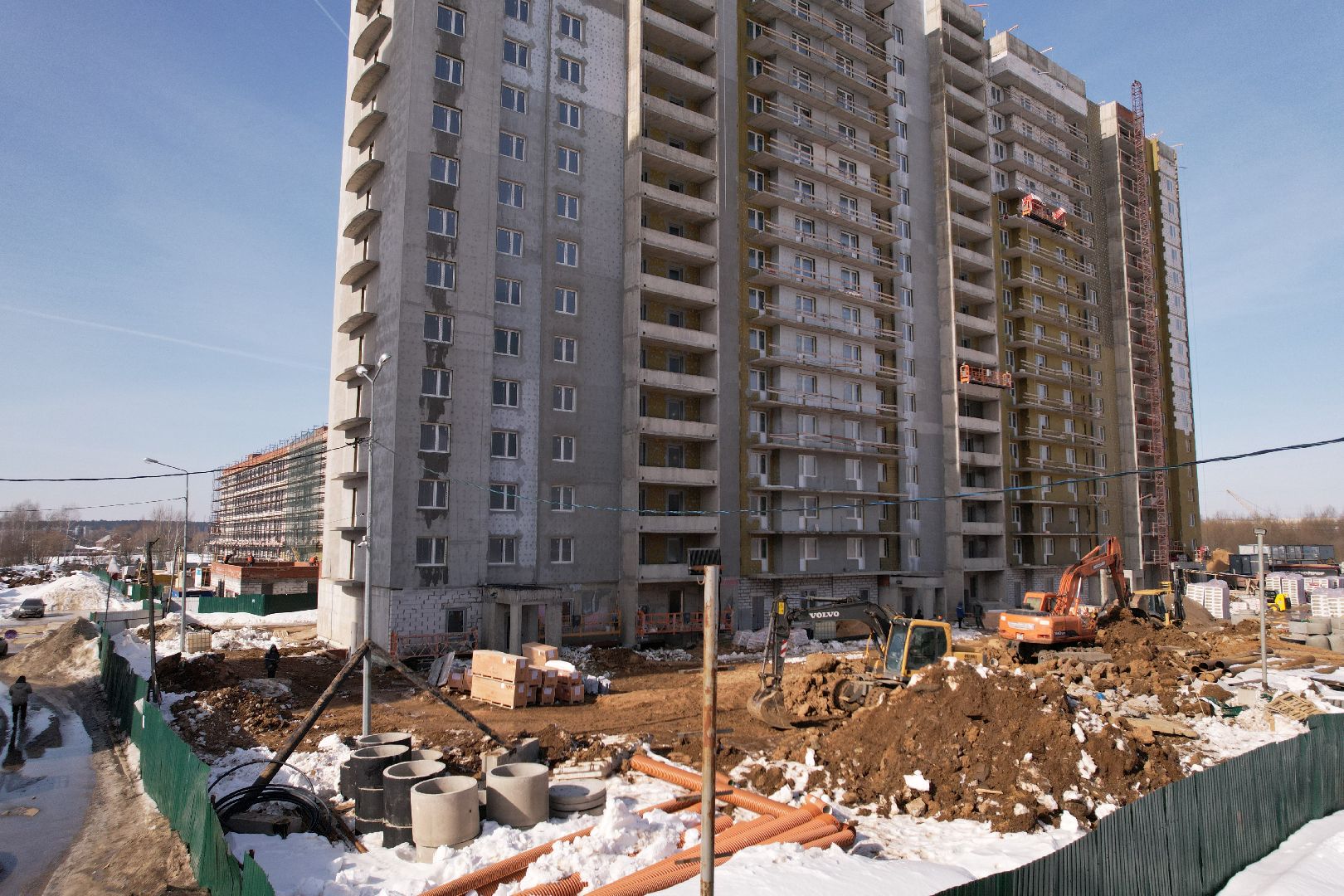 видео с коптера, дом, строительство, жилье,