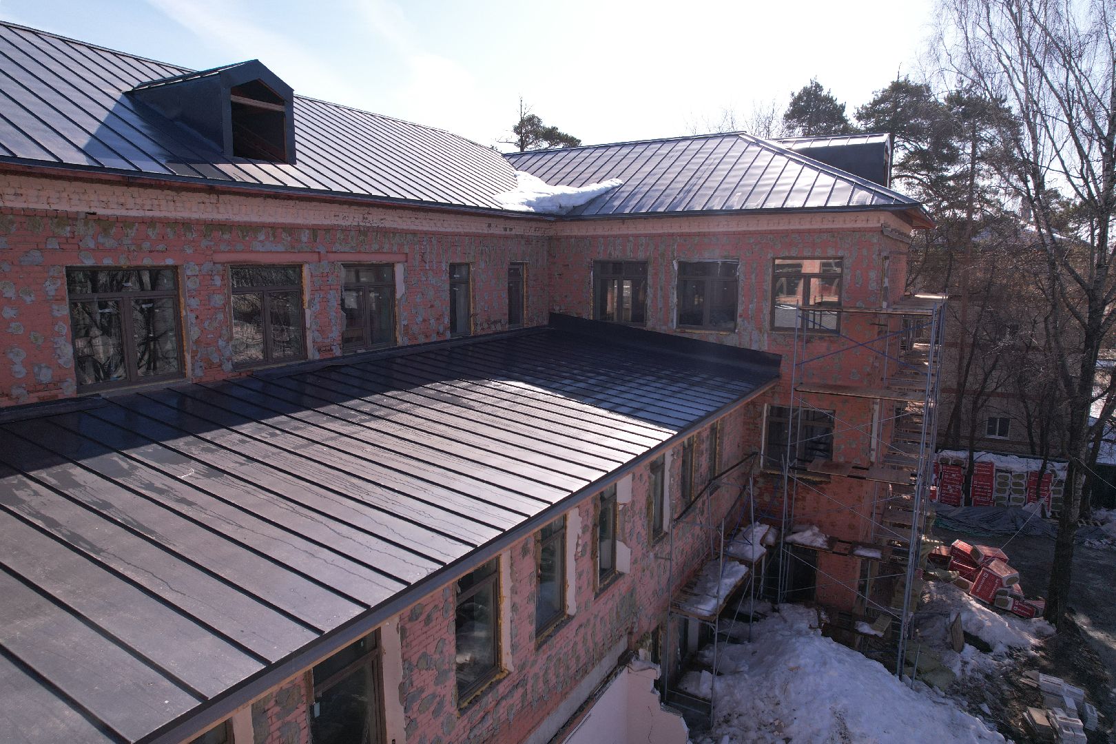 видео с коптера, поликлиника, шатура,