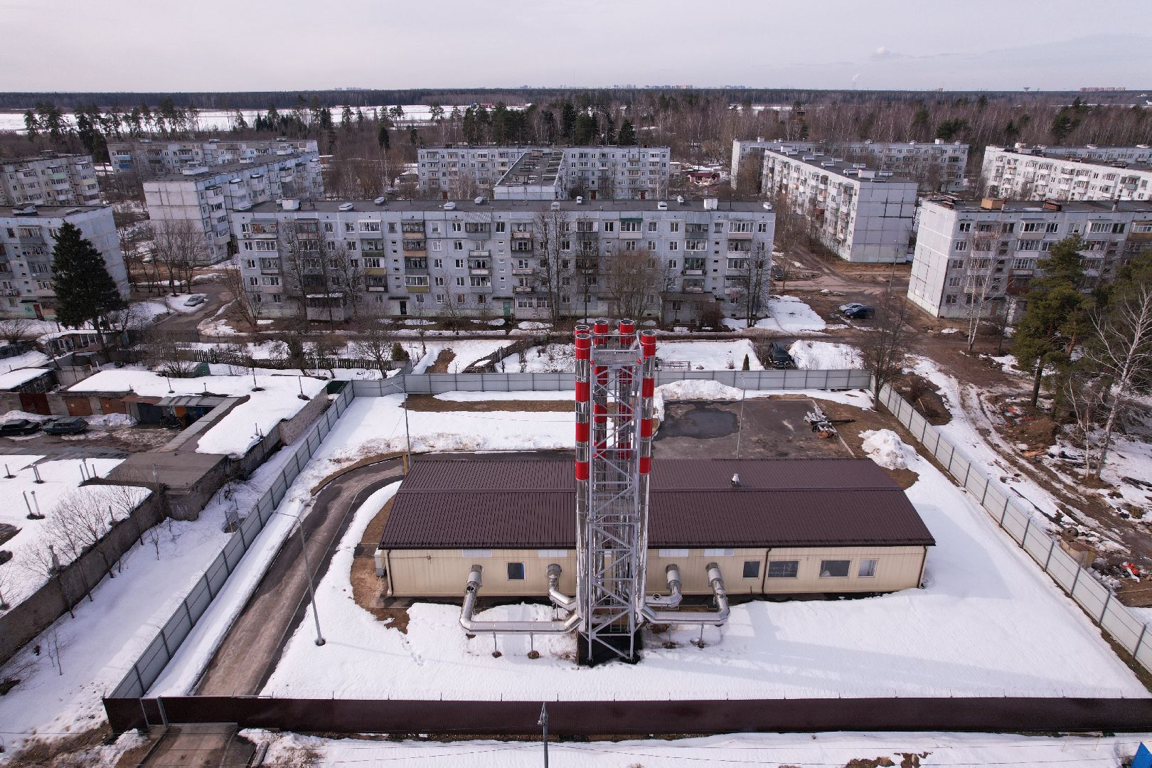 видео с коптера, котельная, жкх,