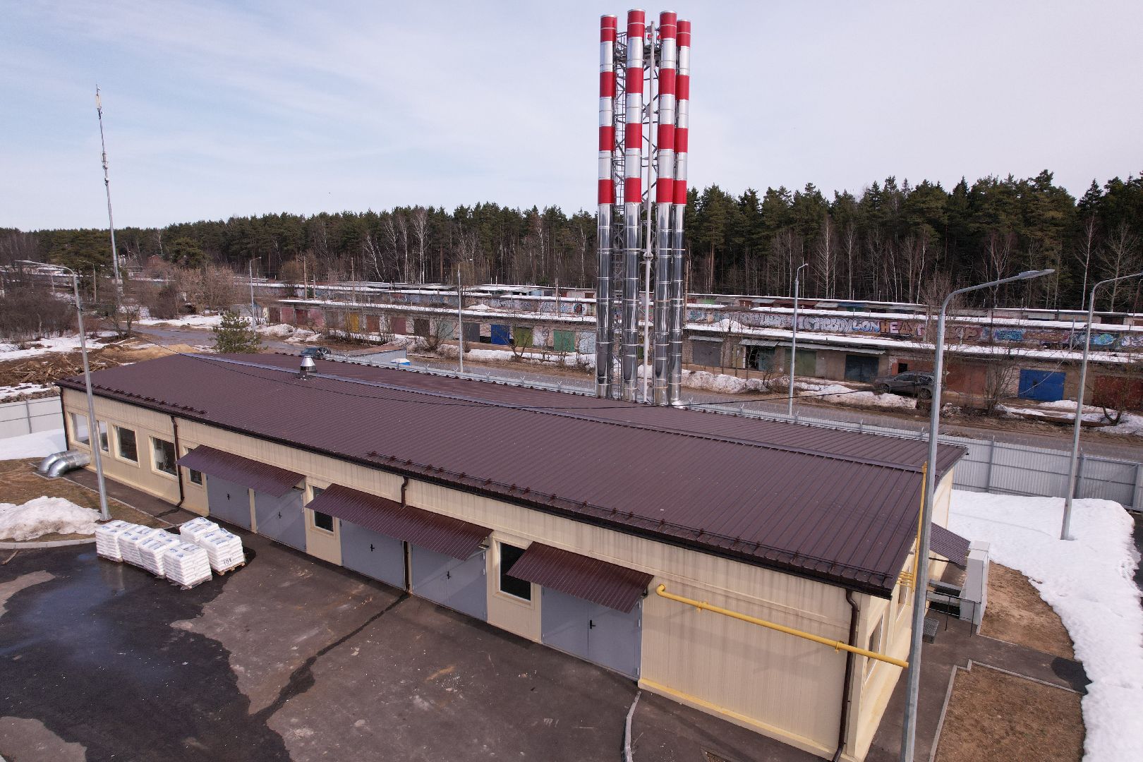 видео с коптера, котельная, жкх,