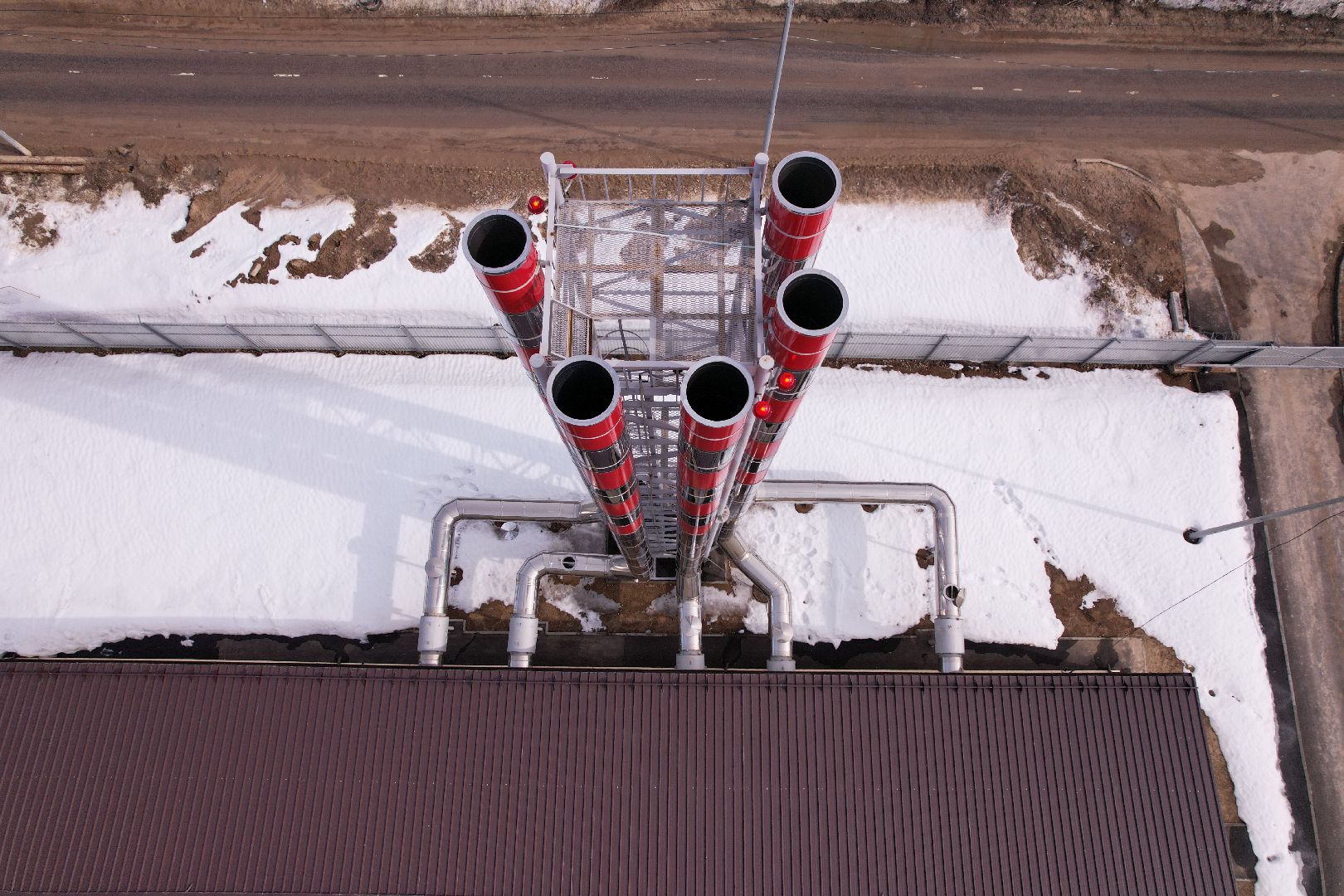 видео с коптера, котельная, жкх,
