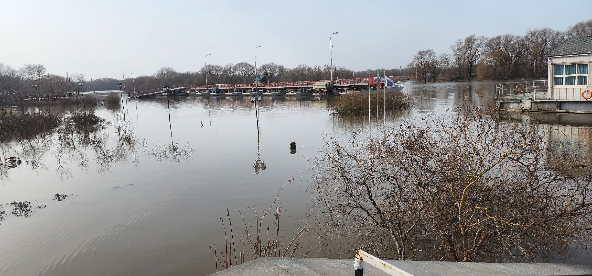 Коломна, паводок, разлив реки,