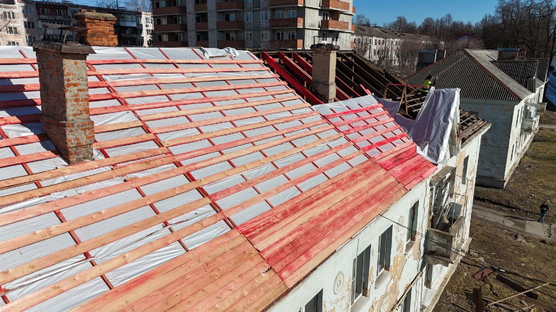 серпухов, подмосковье, ремонт кровли, улица химиков,