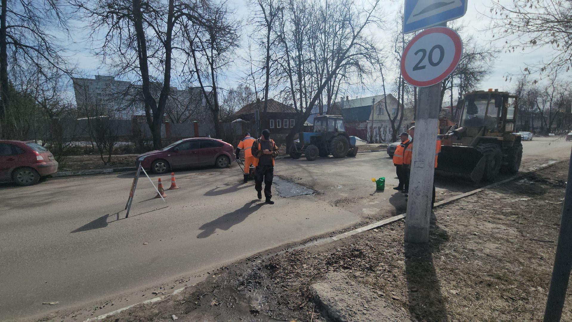 егорьевск, улица Октябрьская, улица Александра Невского, ямочный ремонт, дороги автодор,