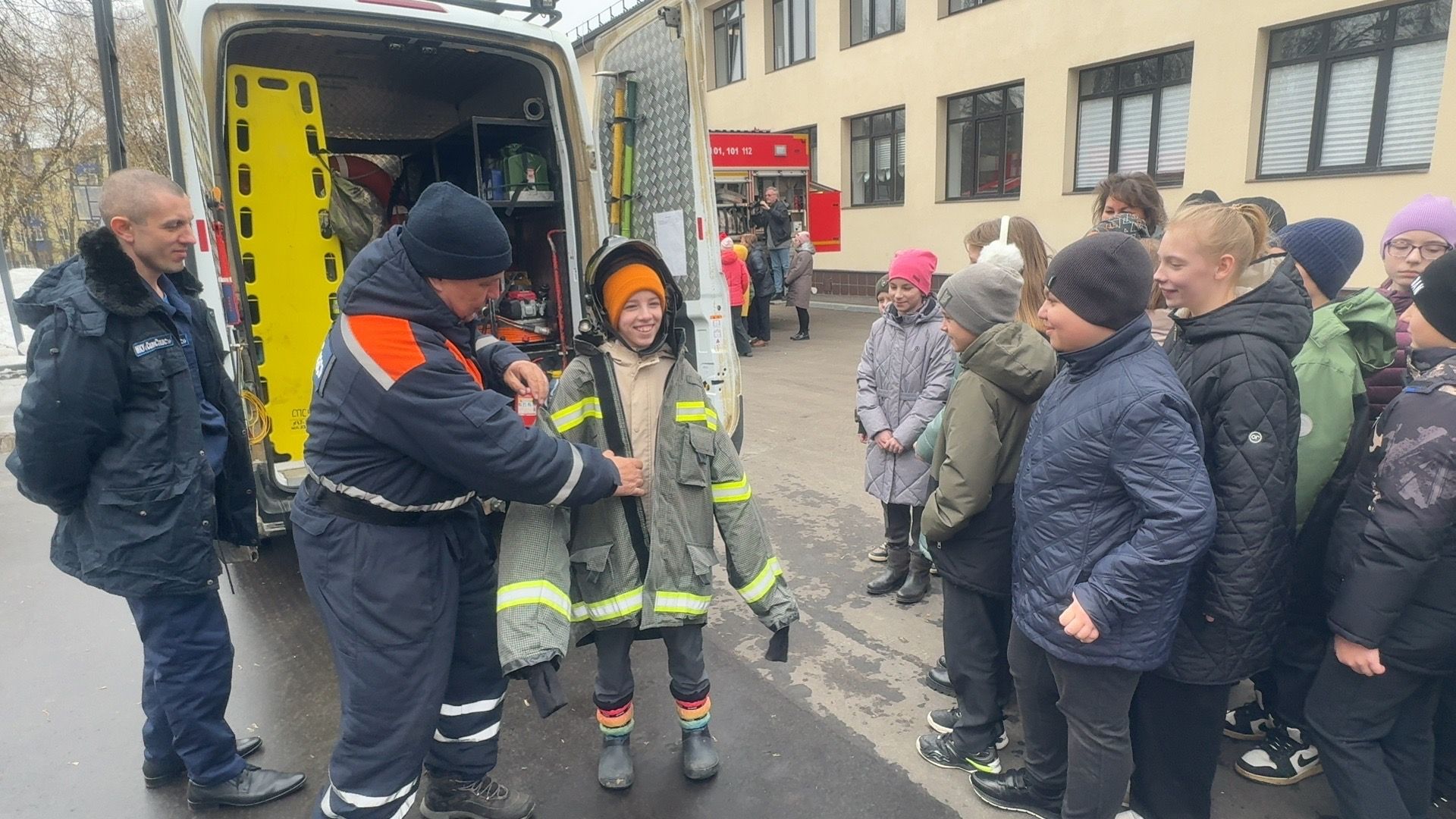 Солнечногорск, Пожарные, Спасатели, Урок, обж,