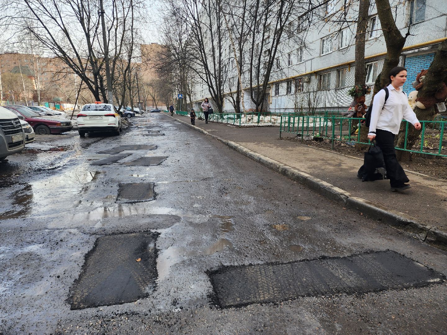 пушкино, ямочный ремонт, благоустойство, дворовая территория,